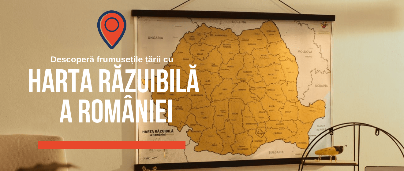 harta răzuibilă a româniei