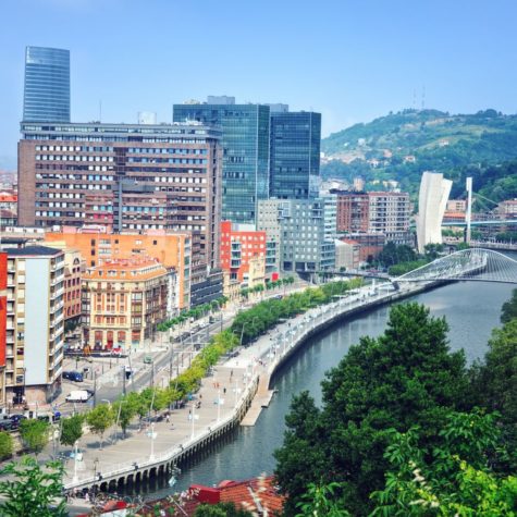 Aerial view of Bilbao