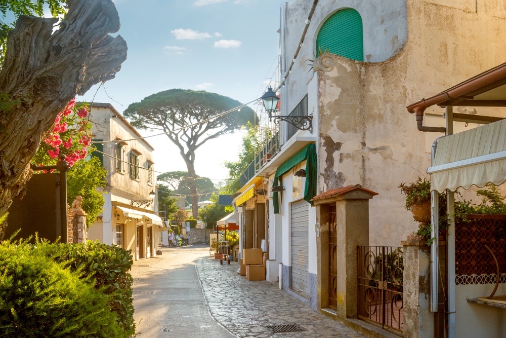 Stradă în Anacapri 